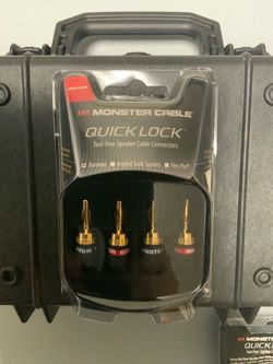 Monster speaker cable connector  gold plated