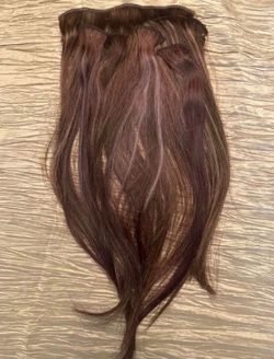 Euronext Natural Chestnut Brown Clip-In Hair Extensions - Seamless Volume