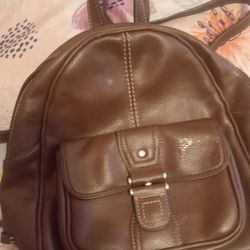 Brown Backpack Purse
