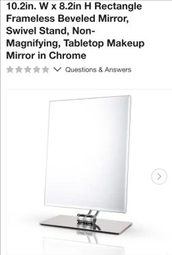 Frameless 360 tabletop Makeup Mirrior
