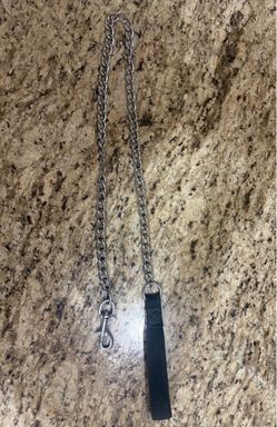 Metal Chain Dog Leash with Handle