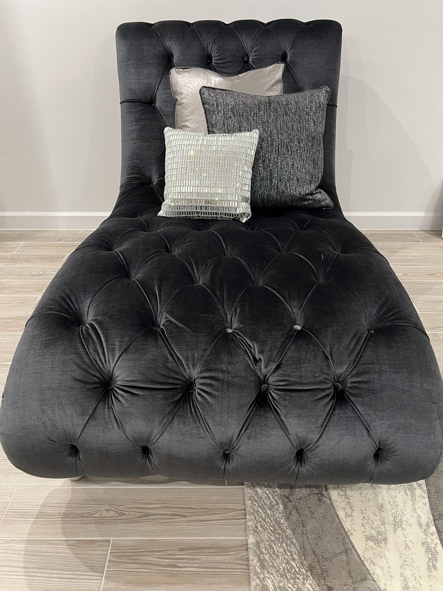 Charcoal Gray Polyester Chase Chair