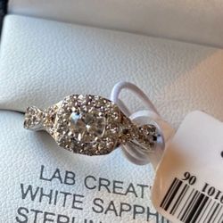 White Sapphire Ring 