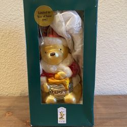 Classic Pooh Santa Christmas ornament NIB