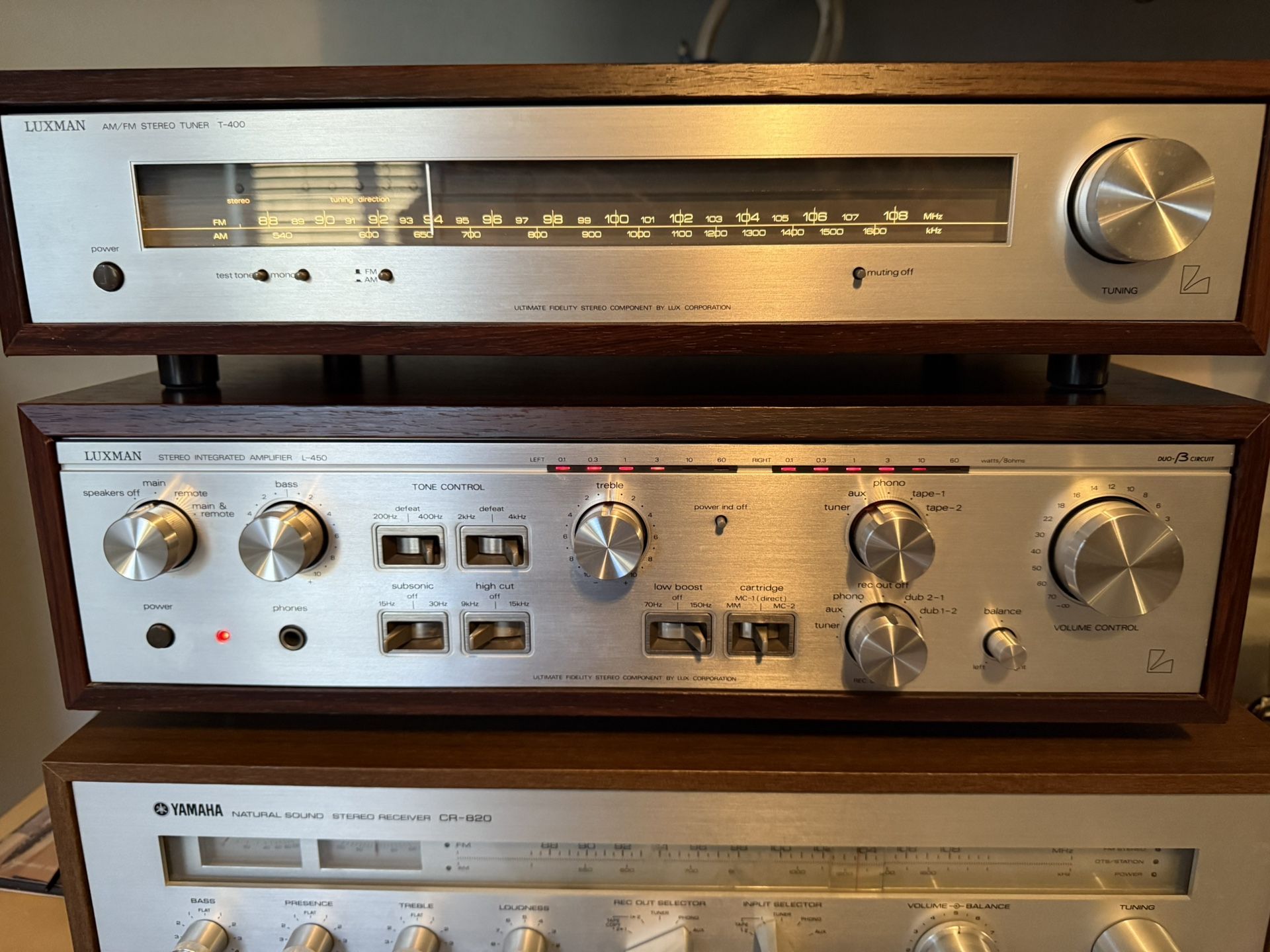 Luxman L-450 & T-400 Stereo Amp And Tuner