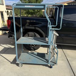 Cannoncarts Rolling shelving cart Ladder packing