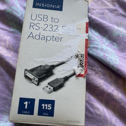 Usb To Es-232 serial adapter driver $25 use it one time