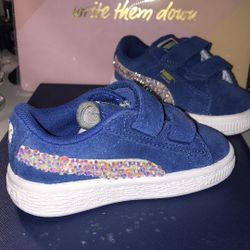 Size 5 toddler custom blinged pumas