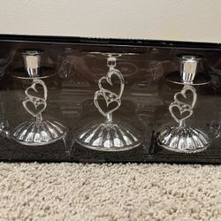 Double Heart Candle Stands 