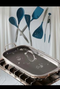 Plancha Doble Con Set De Cucharas Incluidas