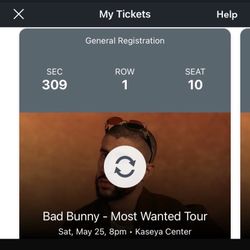 Bad bunny Ticket Need Gone ASAP!