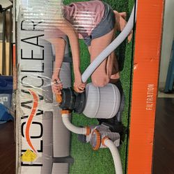 Bestway Flowclear 1500 Gallon Sand Filter Pool Pump with Adapter