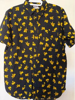 Pokémon Pikachu Button Up Shirt – Size LG – Anime Streetwear