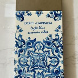Dolce & Gabbana Light Blue Summer Vibes 100ml EDT Authentic Perfume No Box