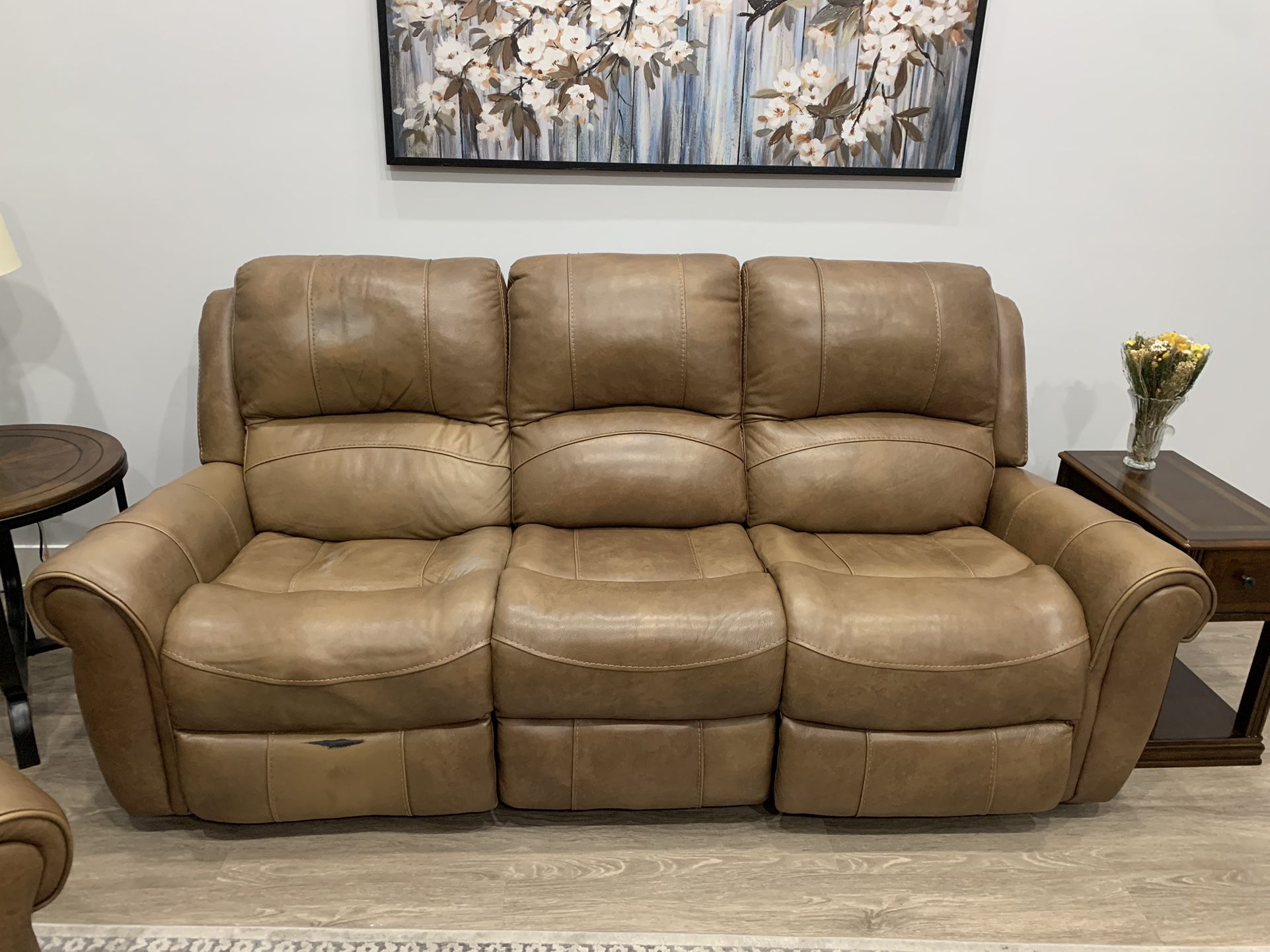 Couch And Recliner With Power Recliners