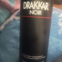 Guy Laroche Drakkar Noir Body Spray for Men, 5.8 