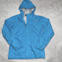 The North Face Zip Blue Teal DryVent Windbreaker Jacket Boys Girls Youth Kids M