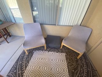 Grey Accent Patio Chairs