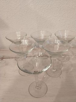 Set of 6 Martini Glasses