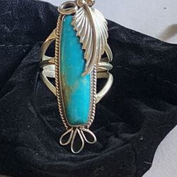 Designer .925 Silver Turquoise Ring