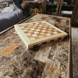 Rustic Handmade Chess Board 