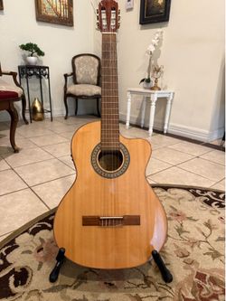 Classical electric-acoustic guitar