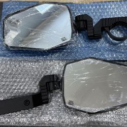 KEMIMOTO UTV Side Mirrors For 1.65"-2" Roll Bar