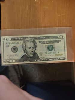 Series 2017A $20 Bill Binary Radar Fancy Serial Number PC (contact info removed)3 A binary