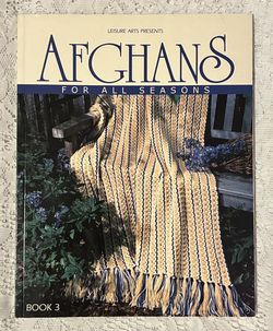 Afghans for All Seasons Book 3 crochet patterns Leisure Arts Oxmoor House 2002