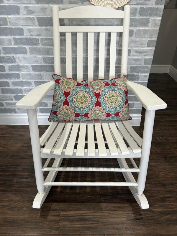White Rocking Chair