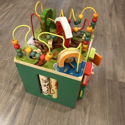 Wooden Activity Cube