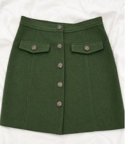 “MODCLOTH” WOOL MINI SKIRT