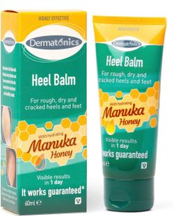 Honey Heel and Elbow Moisturizing & Exfoliating Cream for Dry and Cracked Heels | Dry Feet Treatment & Cracked Heel Repair for Rough, Dry and Cracked