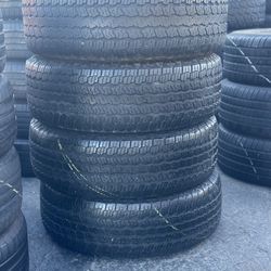 SET OF TIRE 265 70 16 GOODYEAR 85% LIFE