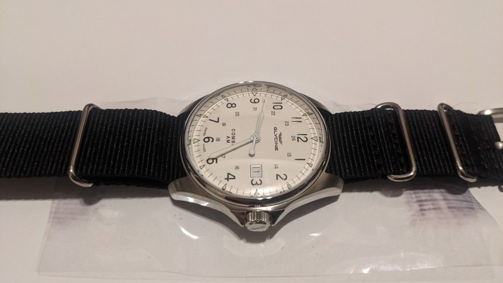 Glycine Watch GL0124 Black Strap for Sale in Gilbert AZ OfferUp