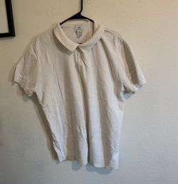 Men's White Regular-Fit Polo Shirt  H&M SIZE L