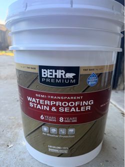 Waterproofing stain & sealer