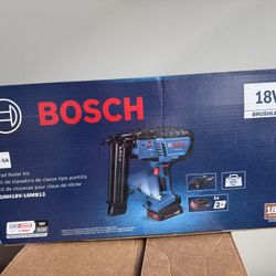 Bosch 18V Brushless 18-Gauge Brad Nailer Kit With Battery And Charger