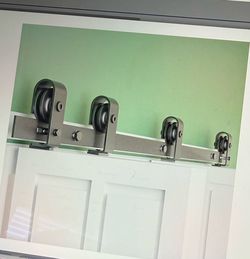 Bi-Folding Sliding Barn Door Track Kit