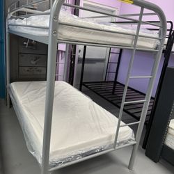 Twin Bunk Bed Frame With Twin 