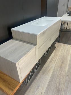 48” Luxury Vanity With Side Cabinet 18”