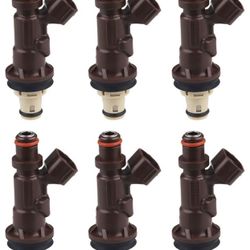 JDMON Compatible with Fuel injectors Toyota 4Runner Tacoma Tundra 3.4L V6 1999-2004 Replace 2320962040 2172933 2 Hole Pack of 6