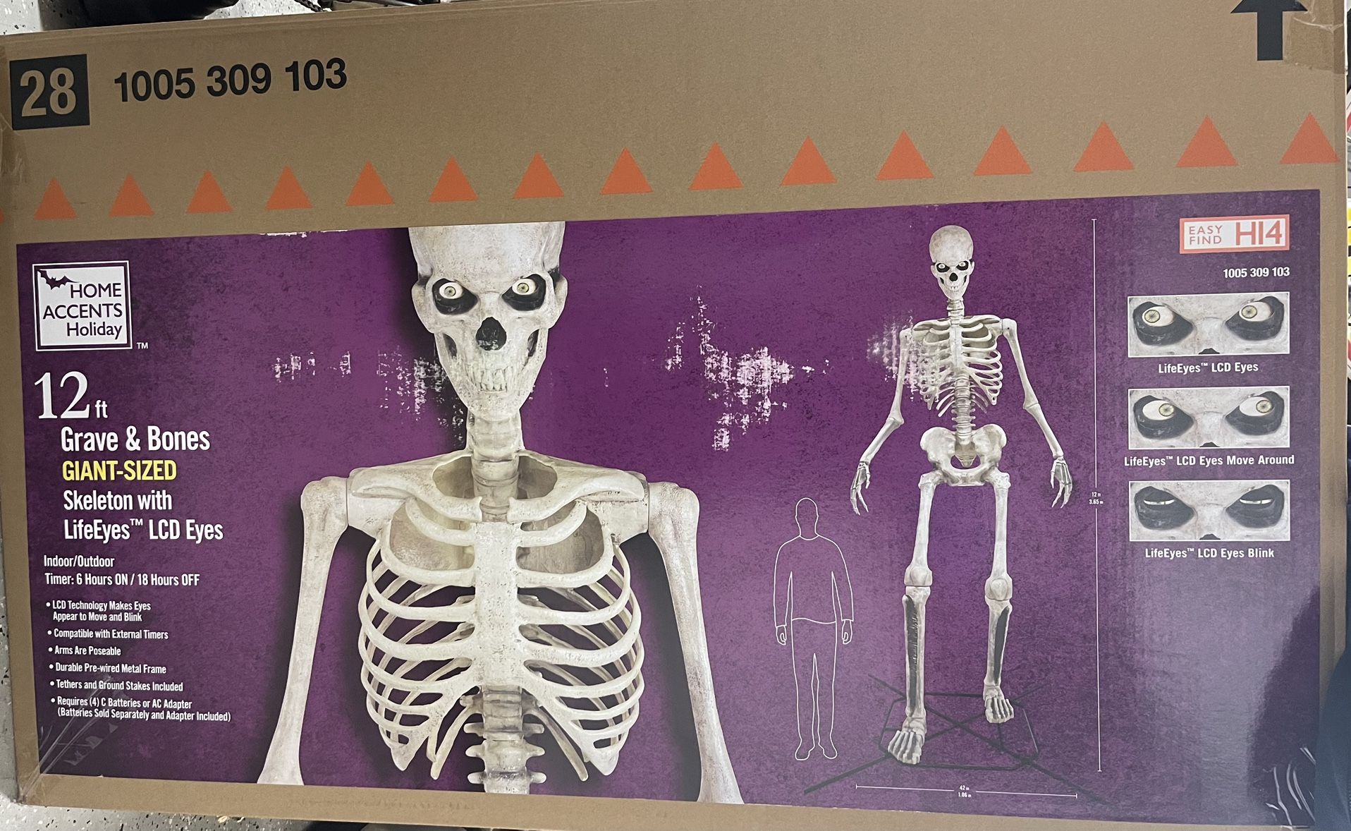 Home Depot 12 Foot Skeleton - NIB