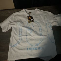 Brand New Never Wore Bape White Shirt 