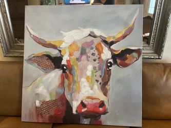 Art. 36 X 36 Betsy Cow Canvas Art