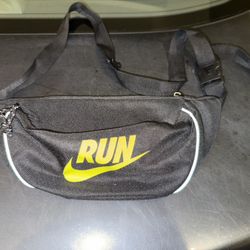 black and green neon RUN waist bag On Sale!