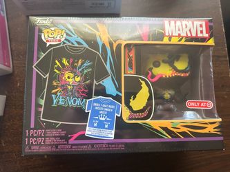 Venom Blacklight W Shirt Medium Target Funko Exclusive