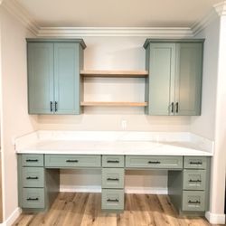 Green Shaker Cabinet 