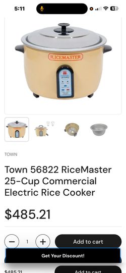 RiceMaster 25-Cup Commercial Rice Cooker (Model 56822)
