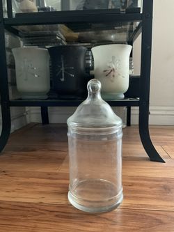 Glass Container With Glass Lid 